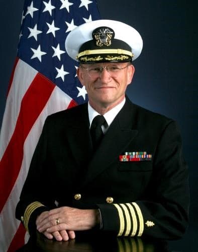 Dr Kevin Kerrigan in Navy dress uniform